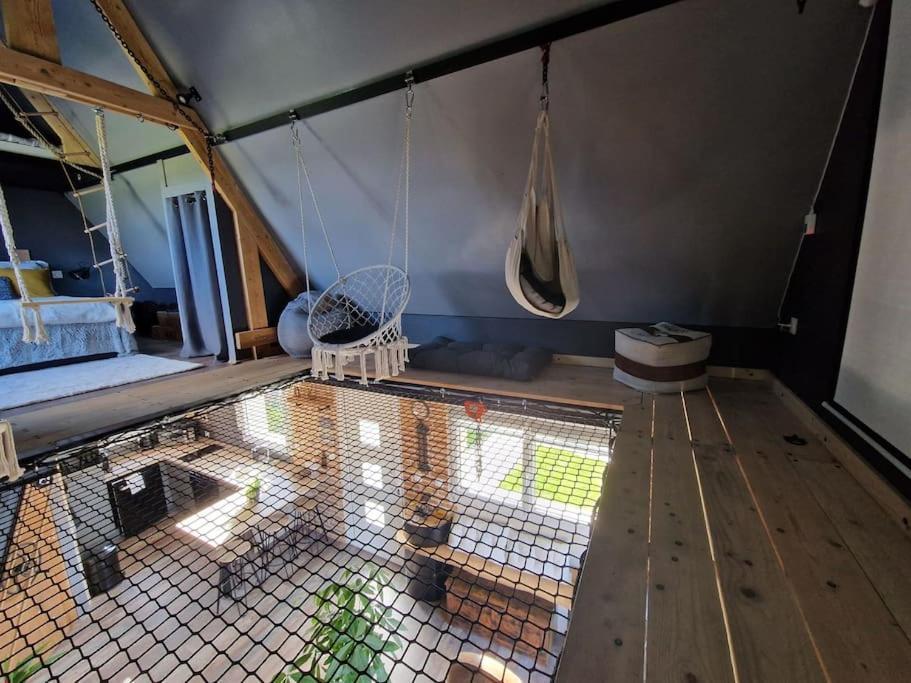 Chalet Industriel Avec Filet Et Spa Sorigny Eksteriør bilde